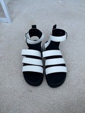 White pleather strappy for sale  CLACTON-ON-SEA