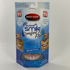 Usado, Dentes cosméticos flexíveis ajuste confortável sorriso instantâneo, branco brilhante folheado superior casamento comprar usado  Enviando para Brazil