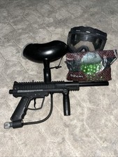 Marcador de arma de paintball preto semi-automático JT Outkast com máscara e bolas de paintball., usado comprar usado  Enviando para Brazil