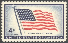 Scott 1094, o 1957 4¢ edição bandeira americana - MNH, usado comprar usado  Enviando para Brazil