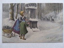 Vintage christmas postcard for sale  CARNFORTH