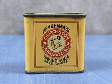 Raro Arm & Hammer Church AMOSTRA GRÁTIS Bicarbonato de Sódio em Lata Vintage Litho 2 oz. Lata comprar usado  Enviando para Brazil