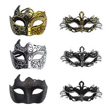 2 peças máscaras de casal masculinas femininas meias faciais para Halloween Mardi Gras comprar usado  Enviando para Brazil