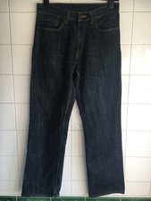 Jeans masculino Levi's 511 perna reta W 30 L 30 azul escuro denim com zíper mosca usado comprar usado  Enviando para Brazil