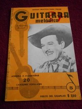 GUITARRA MELODICA revista TOCAR GUITARRA músicas LETRA vintage PEDRO INFANTE CIEN AÑOS, usado comprar usado  Enviando para Brazil