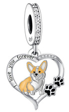 Berloque pendurado novo em folha prata esterlina Pembroke galês corgi 'I Love You Forever' comprar usado  Enviando para Brazil