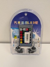 Usado, PACOTE COM 2 lâmpadas LED multicoloridas RGB 881 5050 lâmpada de neblina para carro com controle remoto [EUA] comprar usado  Enviando para Brazil