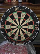 signed dartboard for sale  PRESTON