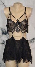 EMVIE'S FASHIONS boneca bebê lingerie preta de tule de renda com tiras 5X poliéster comprar usado  Enviando para Brazil