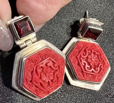 Vintage carved cinnabar for sale  Reno