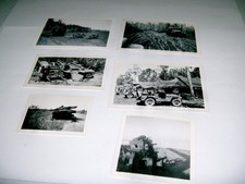 Fotos originales en blanco y negro de la Segunda Guerra Mundial de (6) vehículos militares y artillería de Estados Unidos segunda mano  Embacar hacia Mexico