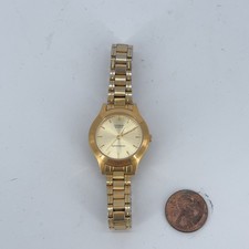 Relógio Casio Feminino Tom Dourado LTP-1128 Quartzo Japão Resistente à Água Aço Inoxidável comprar usado  Enviando para Brazil