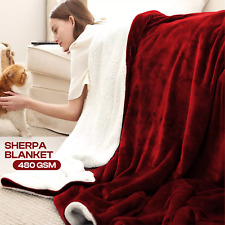 Sherpa fleece blanket for sale  BARKING