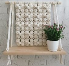 Makrama półka wisząca kwietnik dekoracja rękodzieło handmade na sprzedaż  PL