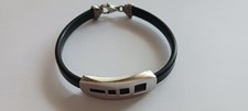 Braccialetto argento silicone usato  Trieste