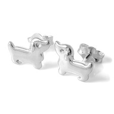 Boucles oreilles chiens d'occasion  Expédié en France