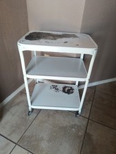 Vintage MCM Metal 3 Camadas Cosco Metal Rolling Carrinho de Cozinha com Rodas 34x23x16” comprar usado  Enviando para Brazil