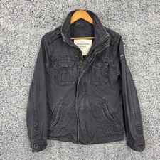 Jaqueta Masculina Abercrombie & Fitch Vintage Pequena Sentinela Campo de Carga Azul Militar, usado comprar usado  Enviando para Brazil