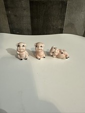 Lote de 3 mini porcelana rosa ossos de porcos comprar usado  Enviando para Brazil