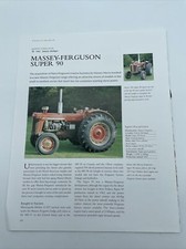 1962 Massey-Ferguson Super 90 Vintage Trator Quadro Artigo Fotos Especificações Exibição comprar usado  Enviando para Brazil