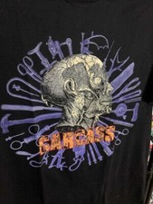 Camiseta masculina preta vintage de algodão faixa carcaça todos os tamanhos BT1169 comprar usado  Enviando para Brazil