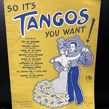 So its Tango You Want songbook- partituras piano vintage, ultra raro usado comprar usado  Enviando para Brazil