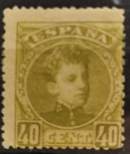 Usado, España  Alfonso XIII Edifil # 250 * MLH Cadete 1901 comprar usado  Enviando para Brazil