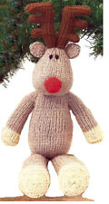 Knitting pattern rudolph for sale  COLCHESTER