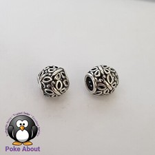 2x Berloques de Borboleta Pandora Jardim Abertura Prata Borboleta 790895 Genuíno comprar usado  Enviando para Brazil
