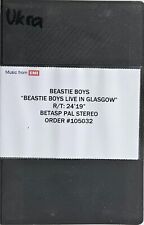 BEASTIE BOYS "LIVE IN GLASGOW" (PROMO, Betacam SP, PAL, Stereo) comprar usado  Enviando para Brazil