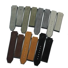Pulseira de relógio de borracha com couro de bezerro fosco substituição para Hublot Big Bang comprar usado  Enviando para Brazil