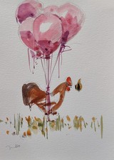 watercolor rooster for sale  Tucson