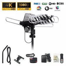 onn. Antena de TV externa com poste de até 85 milhas alcance de recepção 4K Ultra-HD/Full comprar usado  Enviando para Brazil