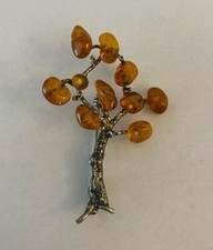 Brosche baum bernsteinen gebraucht kaufen  Köln