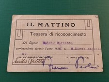 Tessera pnf giornale usato  Zelo Buon Persico