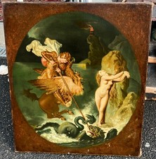 Ancien tableau scène d'occasion  Dompierre-sur-Mer