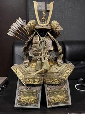 Boneca antiga japonesa Yoroi Samurai Armadura Kabuto com flechas e capacete ferro comprar usado  Enviando para Brazil