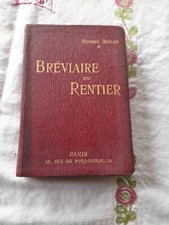 Breviaire rentier george d'occasion  Blaye