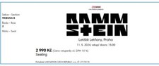 Ticket rammstein prag gebraucht kaufen  Herscheid