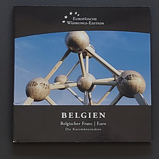 Belgium    :  coin set - Franc / Euro   ; Folder. comprar usado  Enviando para Brazil
