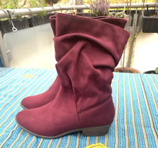 Beerenfarbene stiefeletten fau gebraucht kaufen  Frankfurt am Main