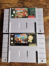 Donkey Kong Country 1 e 3 Dixie Double Trouble Players Choice SNES Testado comprar usado  Enviando para Brazil