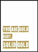 Você é o bebê de ouro, as mulheres citar Arte De Parede, Decoração De Quarto De Arte, Decoração De Casa Print comprar usado  Enviando para Brazil