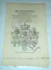 Regno sardegna manifesto usato  Vimodrone