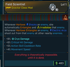 Borderlands 4 • MODDED Class Mod • Harlowe Scientist Nível 1 Todas as Habilidades PS PC XB comprar usado Borderlands 4 • MODDED Class Mod • Harlowe Scientist Nível 1 Todas as Habilidades PS PC XB comprar usado  Enviando para Brazil