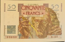 Billet francs verrier d'occasion  Saint-Etienne