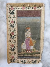 Vintage indian painting for sale  LONDON