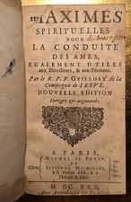 1670 maximes spirituelles d'occasion  Coutances