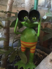 Frosch metall dekoration gebraucht kaufen  Neulußheim