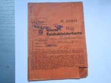 Vierte reichskleiderkarte geme gebraucht kaufen  Bad Salzuflen